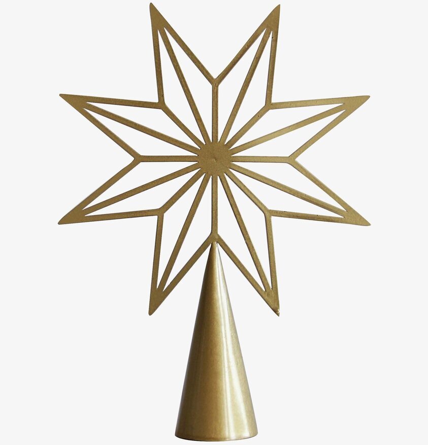 Toppstjärna Guld från Pluto Produkter på vit bakgrund