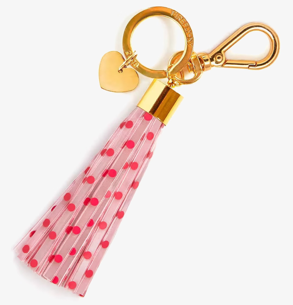 Reflextofs Pink Dots Print från Firefly med gulddetaljer