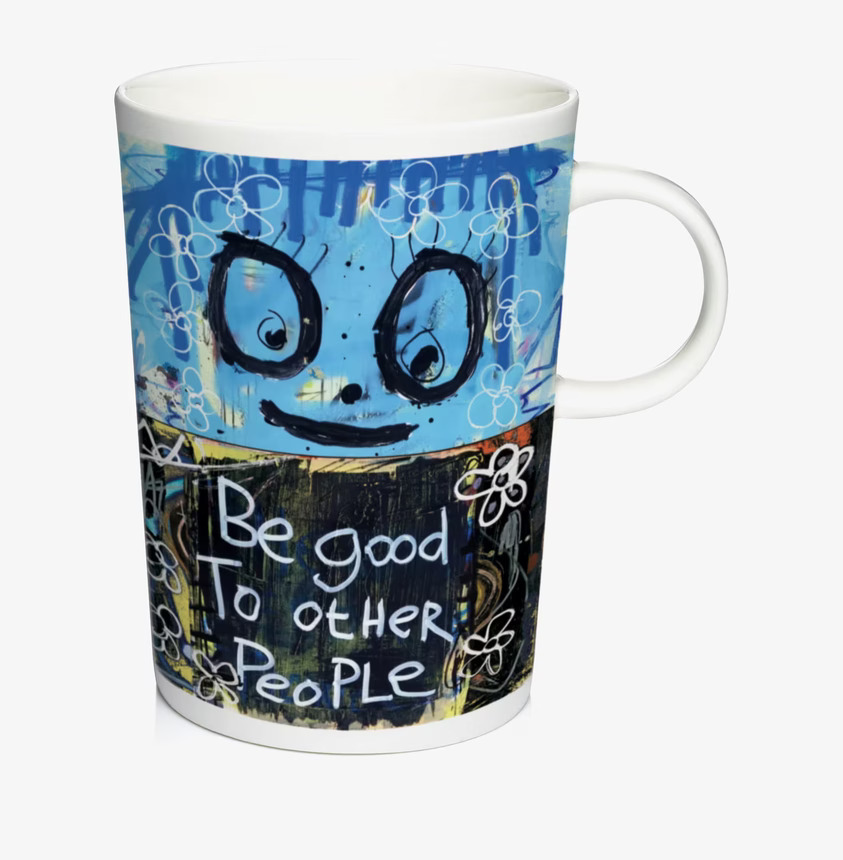 Mugg Med Handtag - Be Good från Poul Pava med konstverk