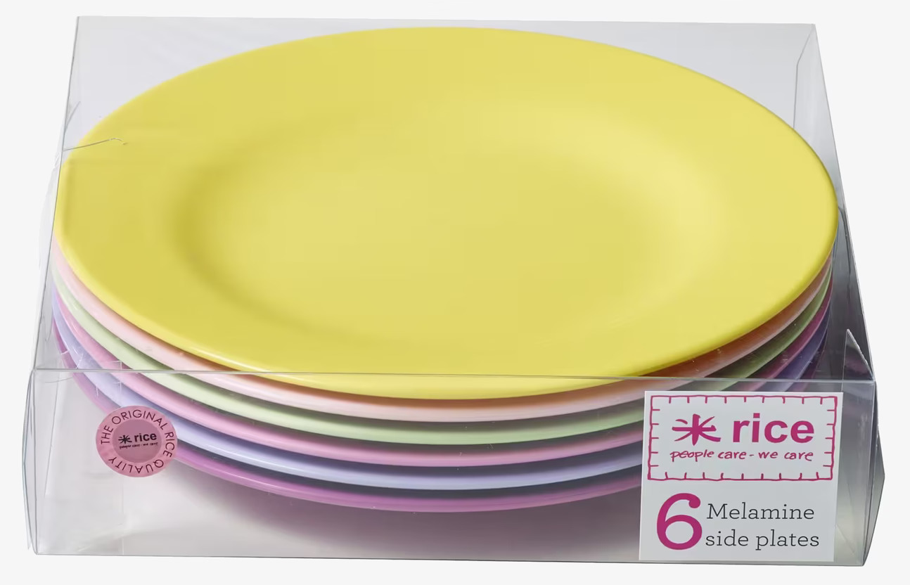 Tallrikar 6-Pack - Pastell från Rice i färgglada pasteller