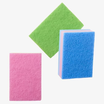 Kökssvamp 3-Pack från Rice i grönt, rosa och blått
