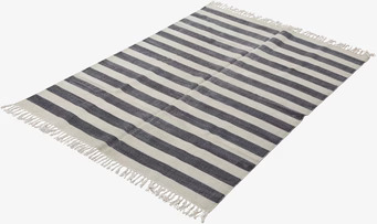 Matta Randig Grå 140x200 från Ernst med grå och beige ränder
