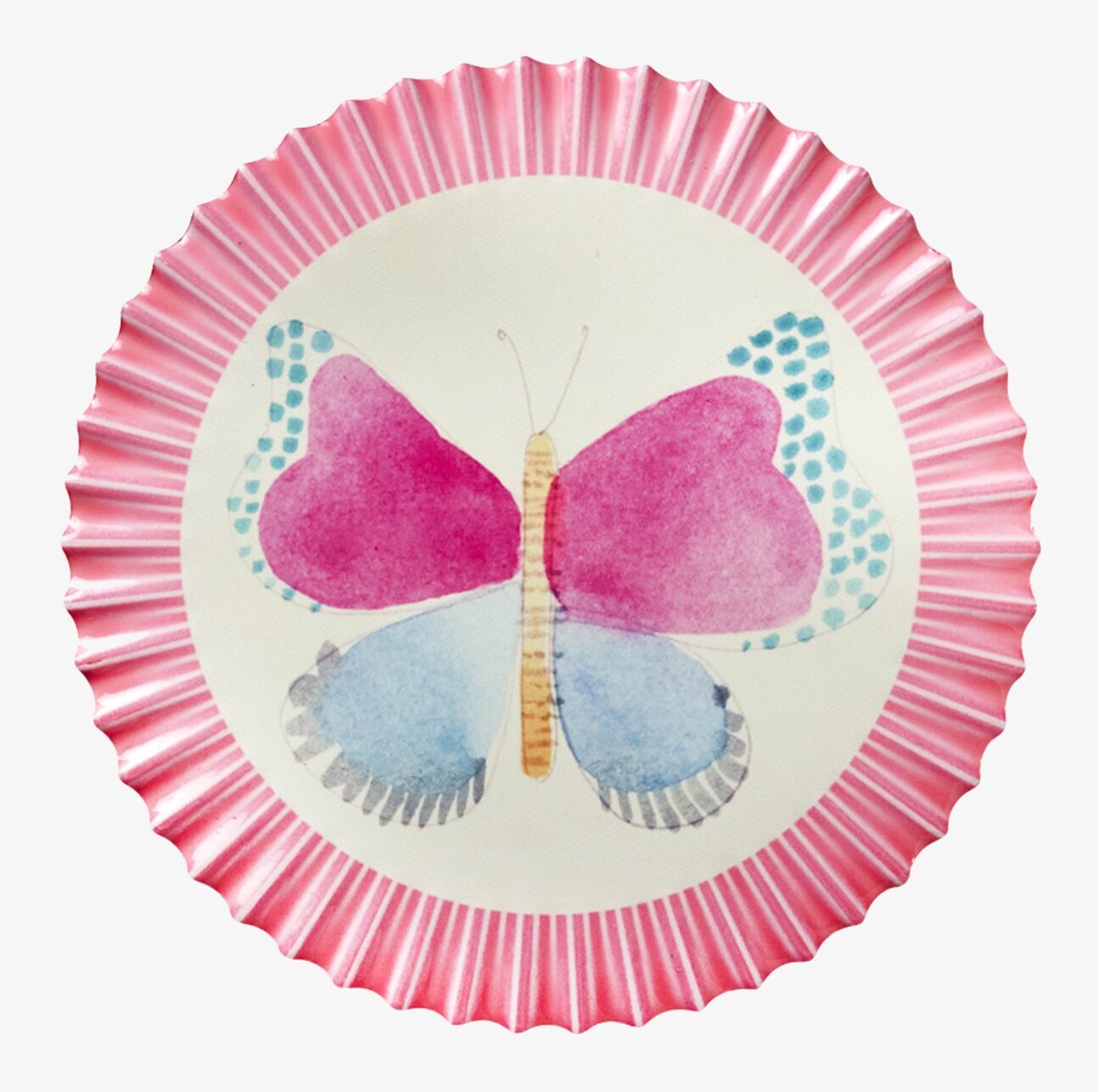 Grytunderlägg Butterfly från Rice med färgglatt fjärilsmotiv