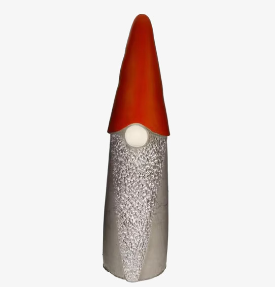 Tomte Cone Röd XL från Interstil med röd luva och grå kropp