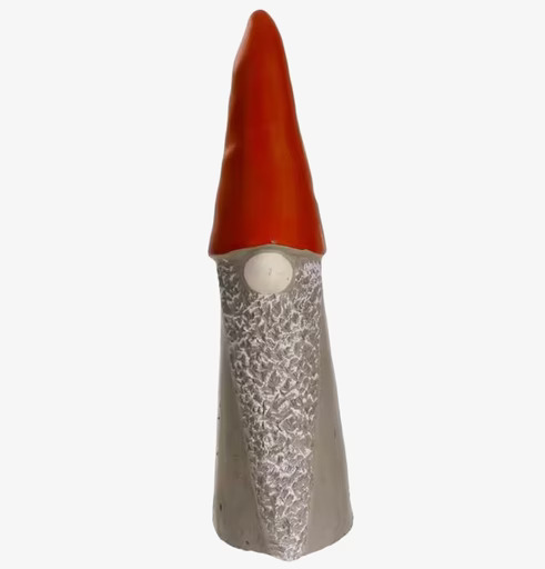 Tomte Cone Röd från Interstil med röd hatt och grå kropp