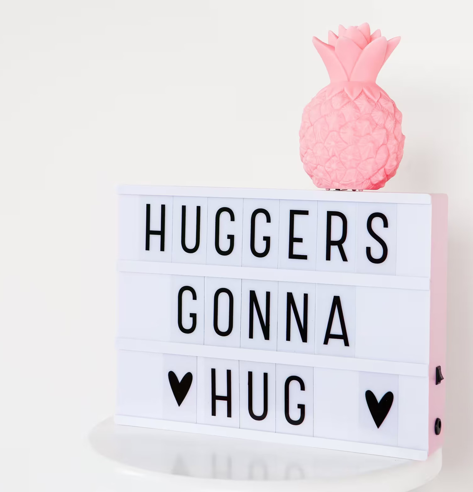 Lightbox Rosa A4 från A Little Lovely Company med rosa ram