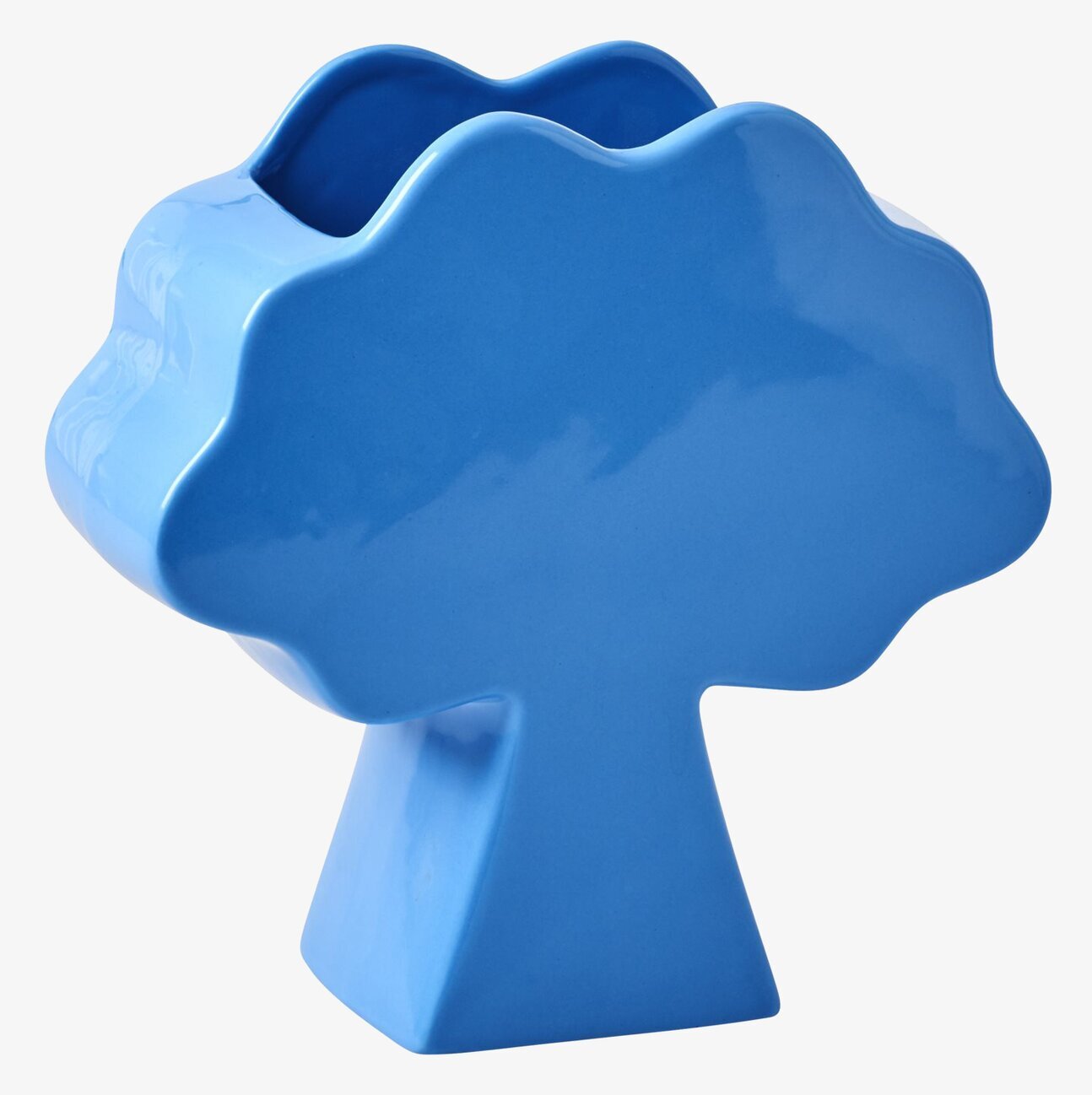 Vas Träd Rice från Rice, blå keramikvas med trädform