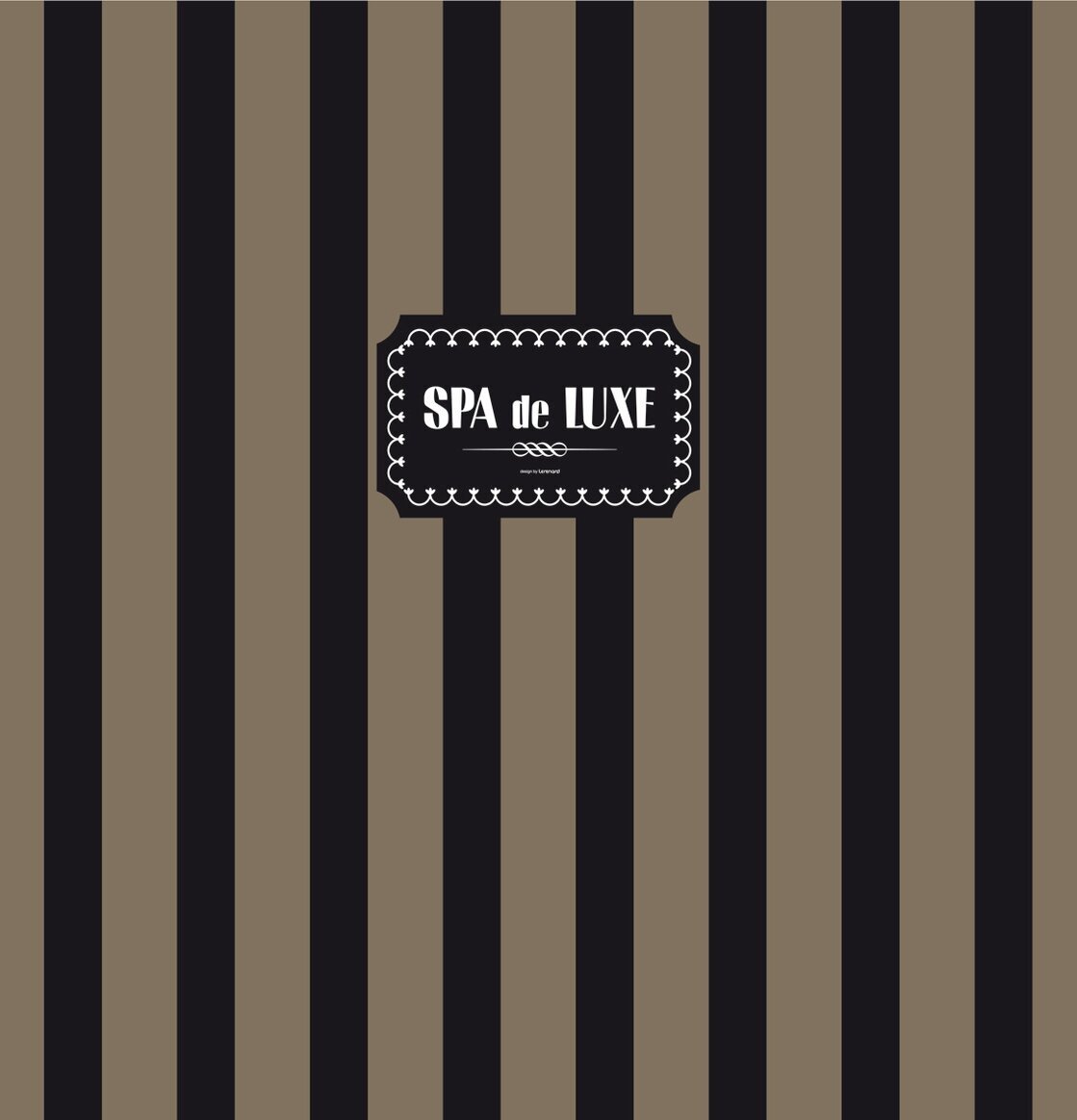 Duschdraperi Spa de lux från Derriére la porte med ränder