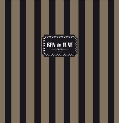 Duschdraperi Spa de lux från Derriére la porte med ränder