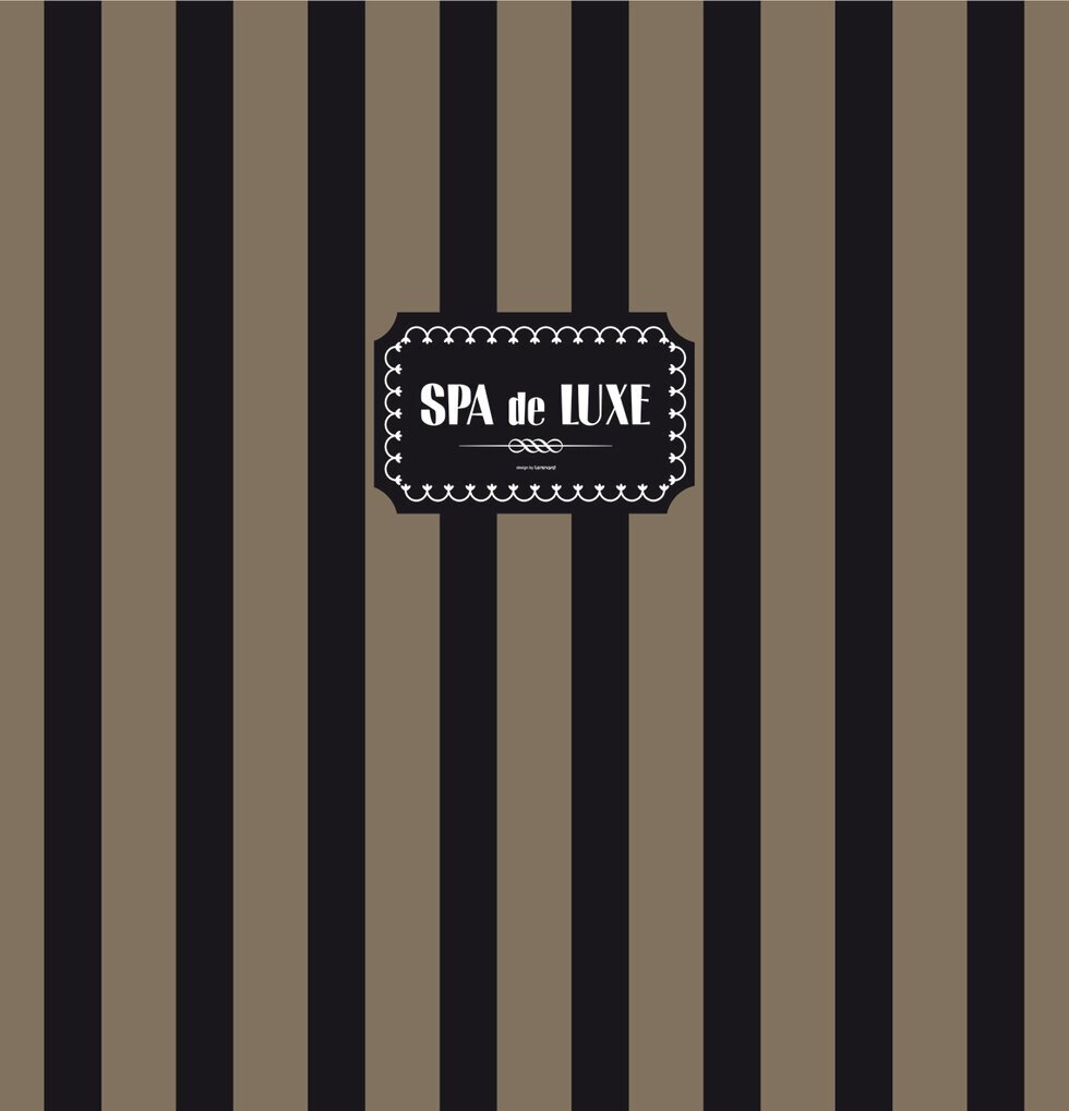 Duschdraperi Spa de lux från Derriére la porte med ränder