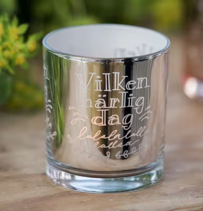 Vilken Härlig Dag Silver - Majas Cottage ljushållare i silver