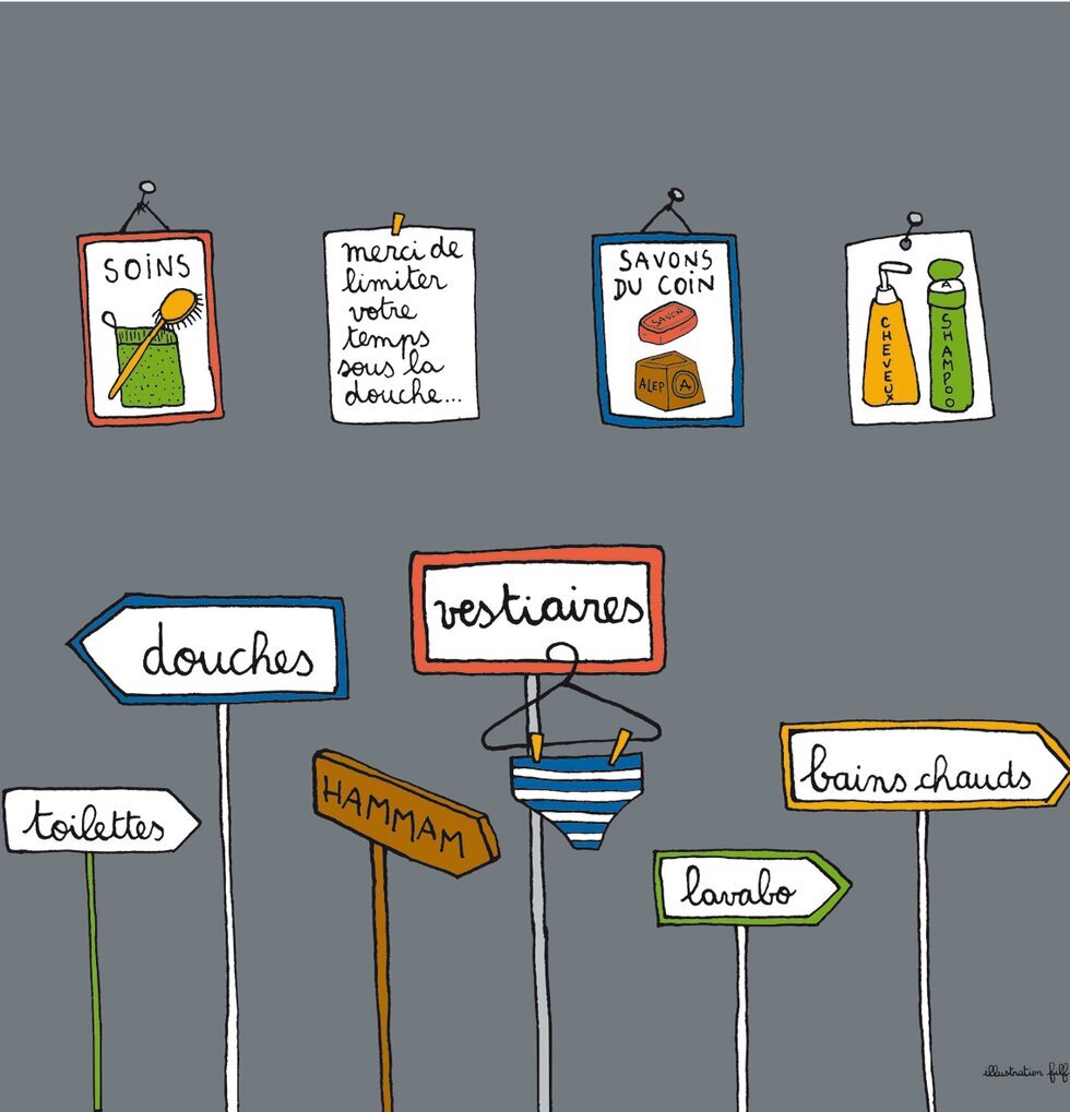 Duschdraperi Ordning & Reda från Derriére la porte, grått