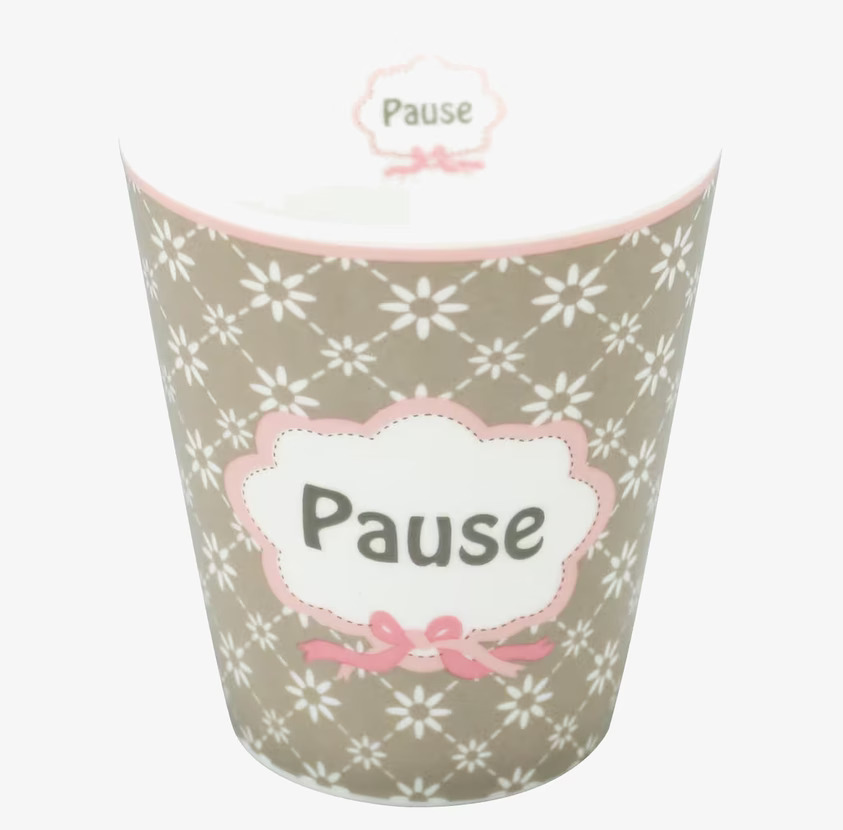 Happy Mugs - Pause från Krasilnikoff med blommigt mönster