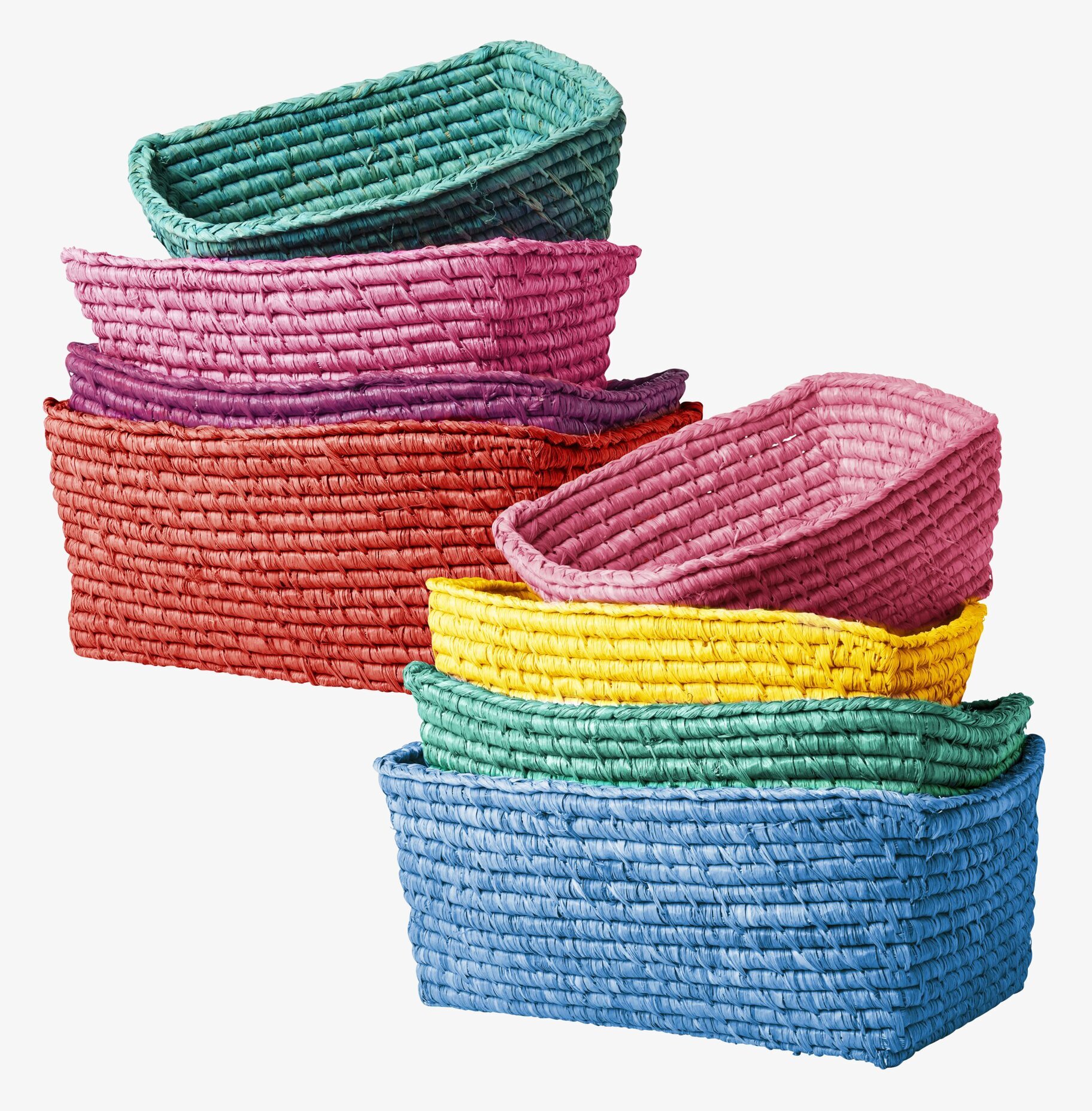 Förvaring/Brödkorgar Rice i färgglada, stapelbara storlekar