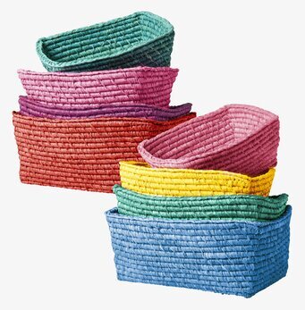 Förvaring/Brödkorgar Rice i färgglada, stapelbara storlekar