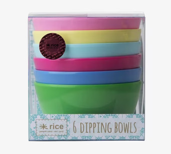 Dipskålar Melamin Rice från Rice i sex färgglada nyanser