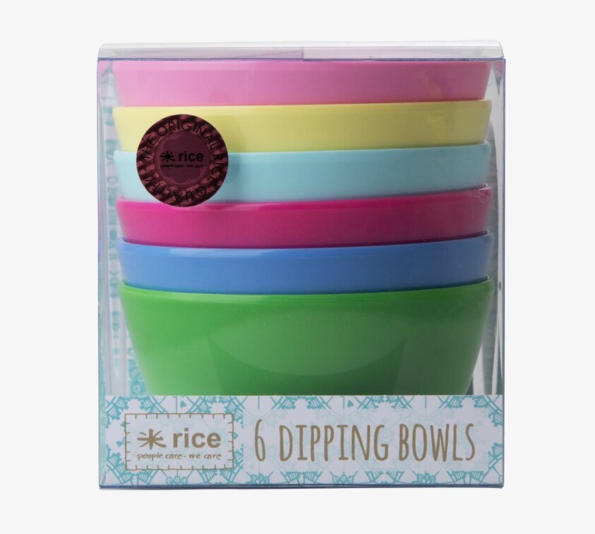 Dipskålar Melamin Rice från Rice i sex färgglada nyanser