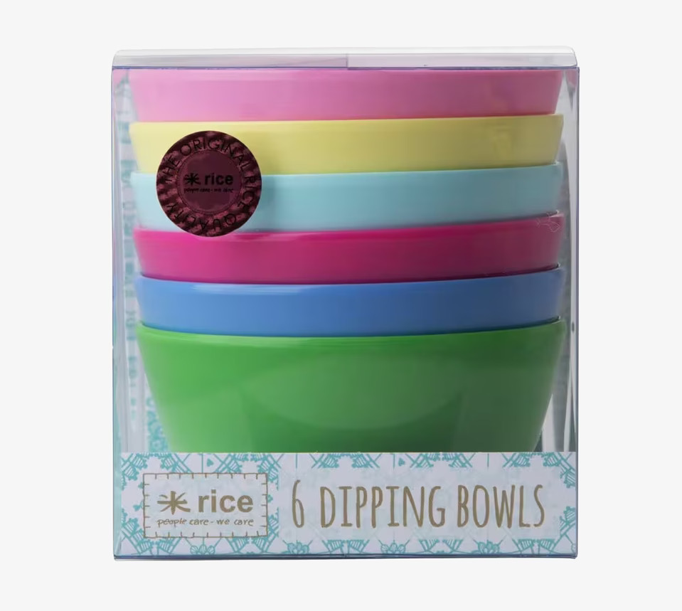 Dipskålar Melamin Rice från Rice i sex färgglada nyanser