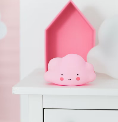 Mini Cloud Light Rosa från A Little Lovely Company i barnrum