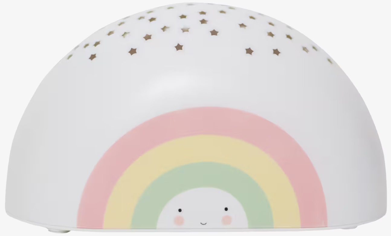 Lampa Projector Rainbow från A Little Lovely Company i barnrum