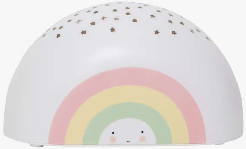 Lampa Projector Rainbow från A Little Lovely Company i barnrum