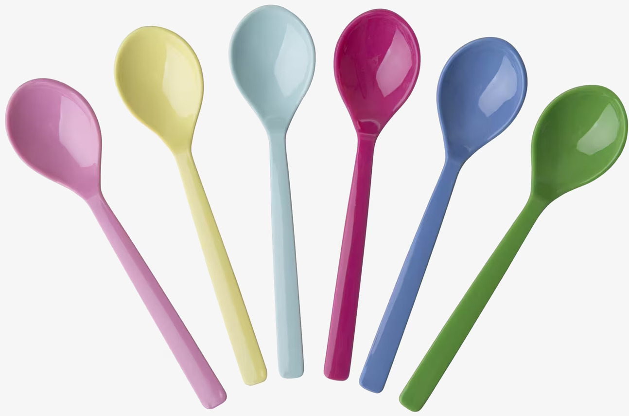 Skedar - Classic Colors från Rice i sex färgglada nyanser