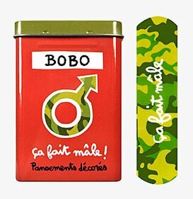 Plåsterburk Kamouflage från Derriére la porte, rektangulär