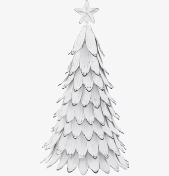 Julgran Vit Metall från IB Laursen med detaljerad design