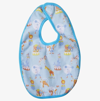 Haklapp Blå RICE med cirkusmotiv från varumärket Rice