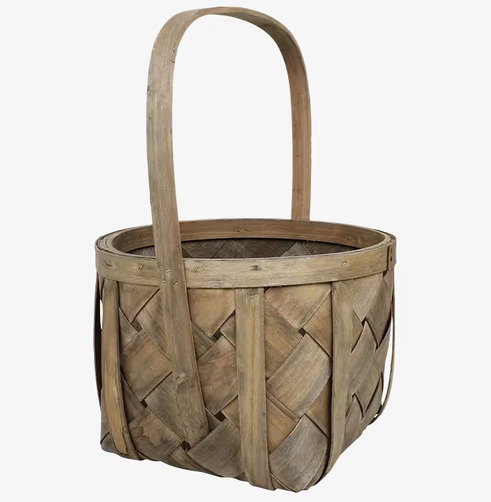 Spånkorg Rund Grå Liten från Strömshaga i minimalistisk miljö