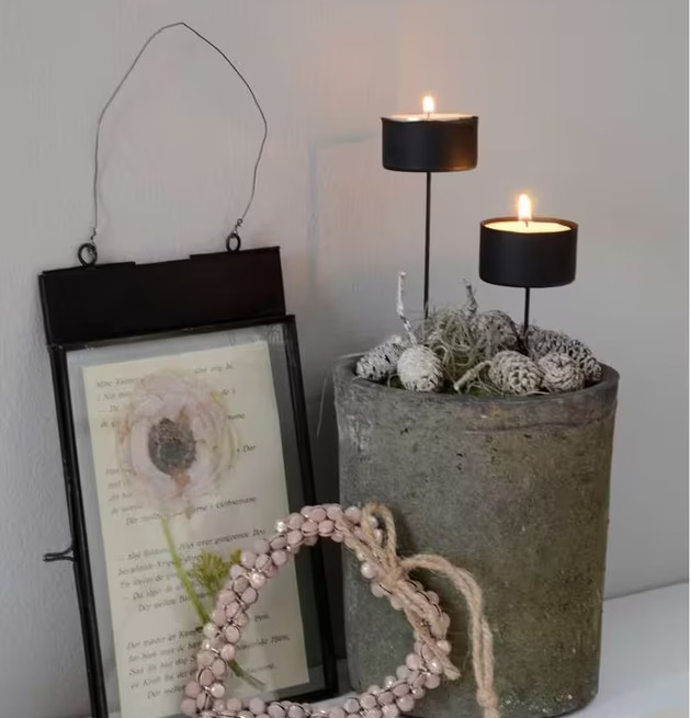 Värmeljusspjut - JULKAMPANJ från IB Laursen i rustik kruka