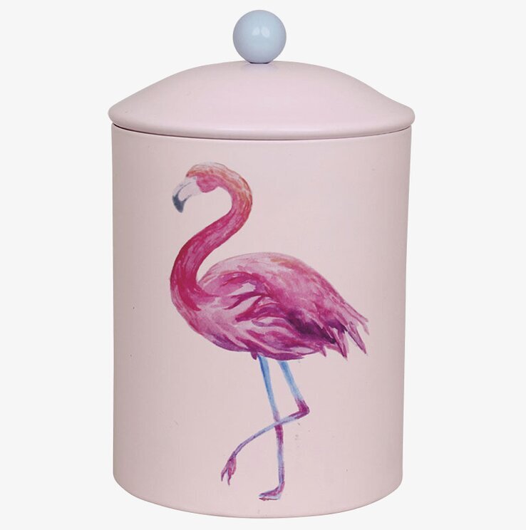 Plåtburk Flamingo Rosa från Strömshaga med flamingomotiv