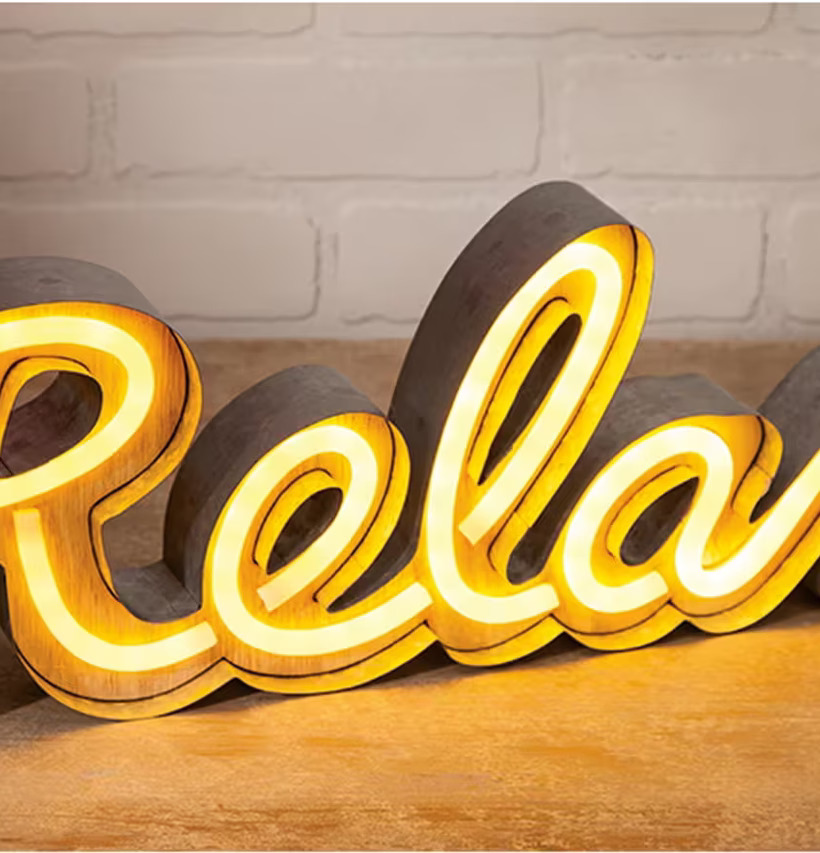Relax - LED Neon Sign från Americana Classic Vintage