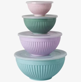 Skålar Melamin 4-Pack från Rice i olika färger och storlekar