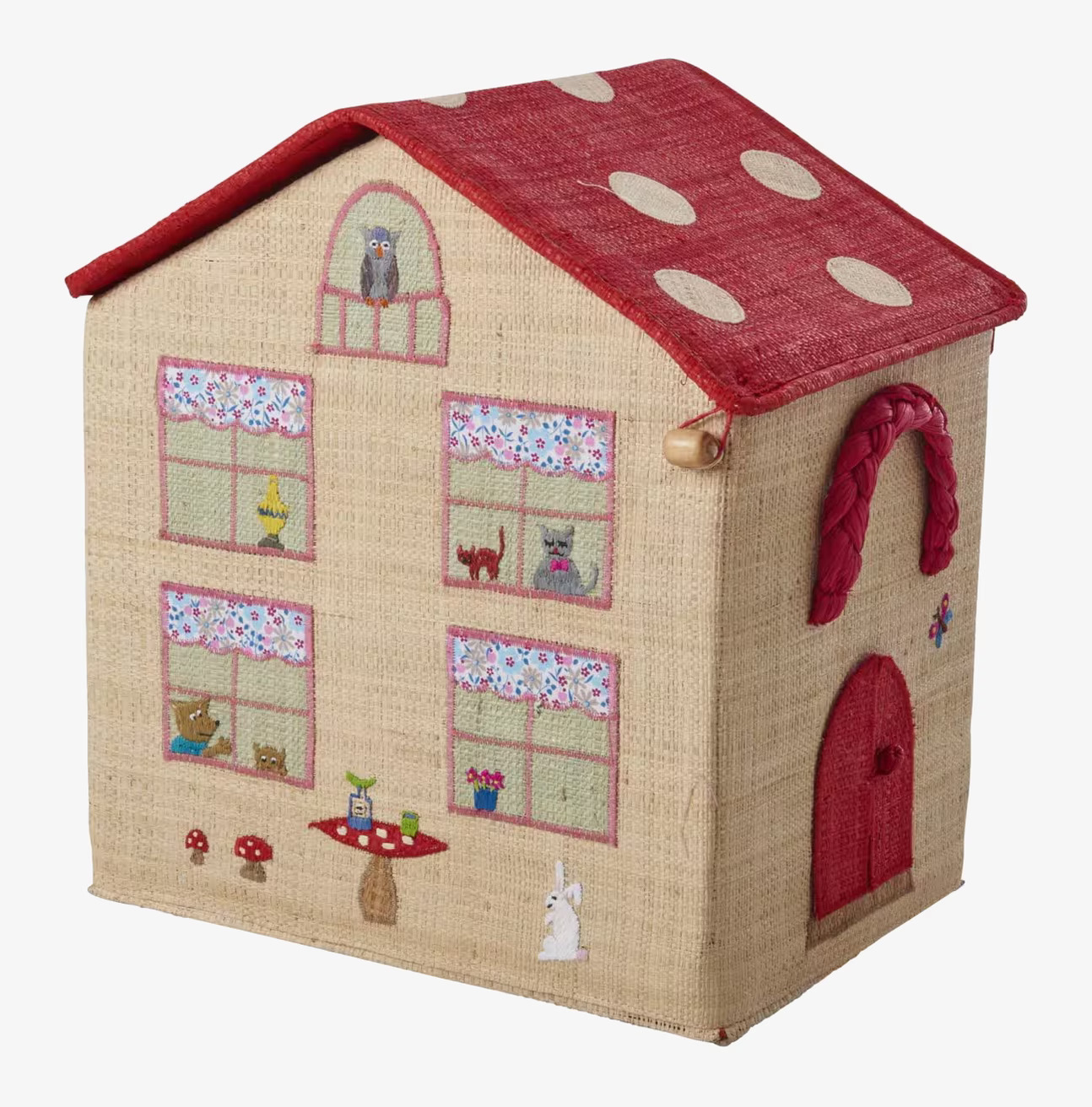 Förvaringskorg Small High Rise från Rice med husdesign