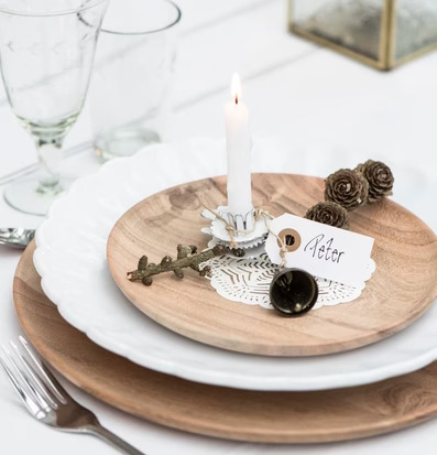 Elegant dukning med Ljusclips Svart från IB Laursen