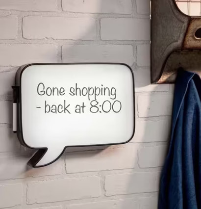 LED Message Board från Americana Classic Vintage i talbubblan