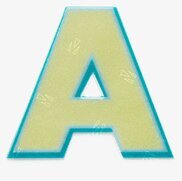 Firefly Reflexklistermärken, reflekterande bokstav A