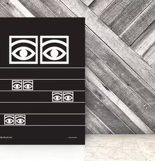 Ögon Cacao -1956-Black Stripes affisch av Olle Eksell