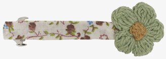 Hårspänne Turkos/Aprikos/Beige från Rice med blommig design