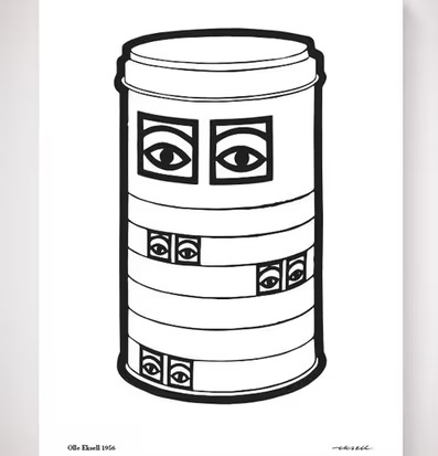 Ögon Cacao -1956-Can Black & White av Olle Eksell