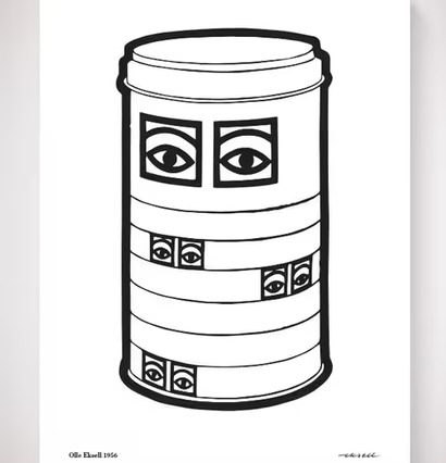 Ögon Cacao -1956-Can Black & White av Olle Eksell