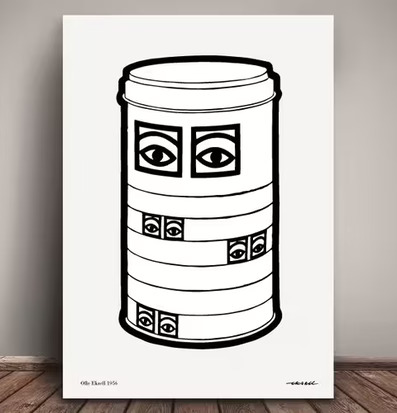 Ögon Cacao -1956-Can Black & White av Olle Eksell