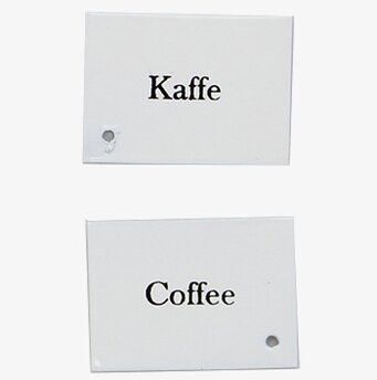 Bild av minimalistiska skylthållare för köksinredning