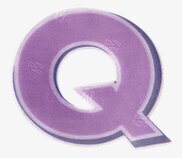 Reflexklistermärken från Firefly i lila med vit kant