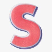 Reflexklistermärken från Firefly i rött med vit kant