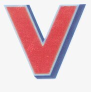 Reflexklistermärken från Firefly med röd och blå design