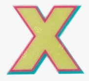 Reflexklistermärken från Firefly, X-formade och färgglada