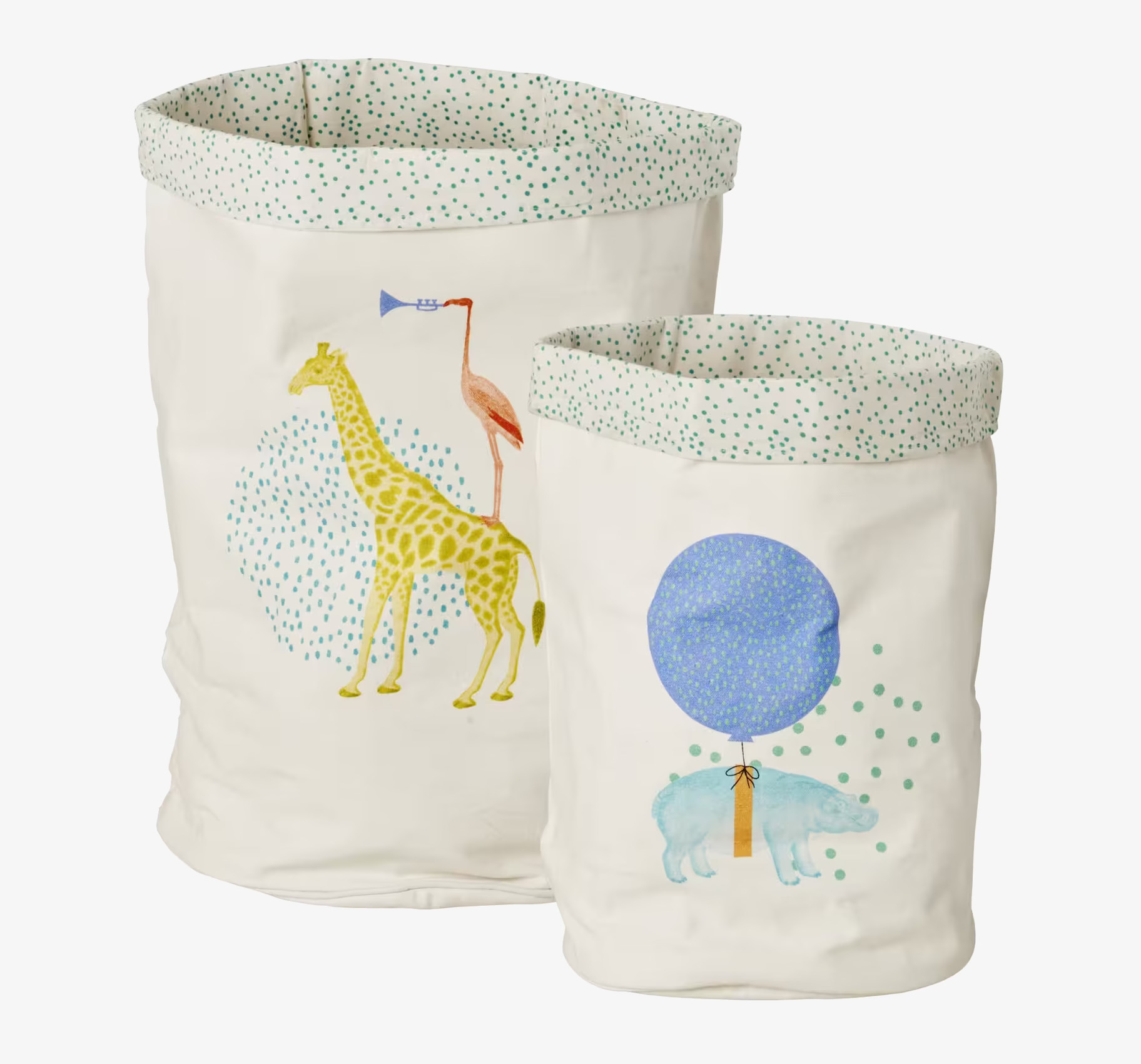 Förvaringskorgar Animal Print från Rice med djurmönster