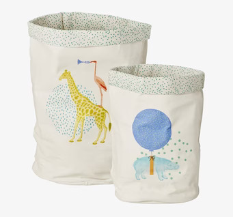 Förvaringskorgar Animal Print från Rice med djurmönster